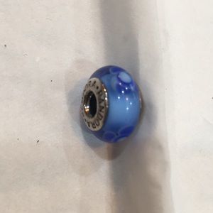Pandora blue flower bead